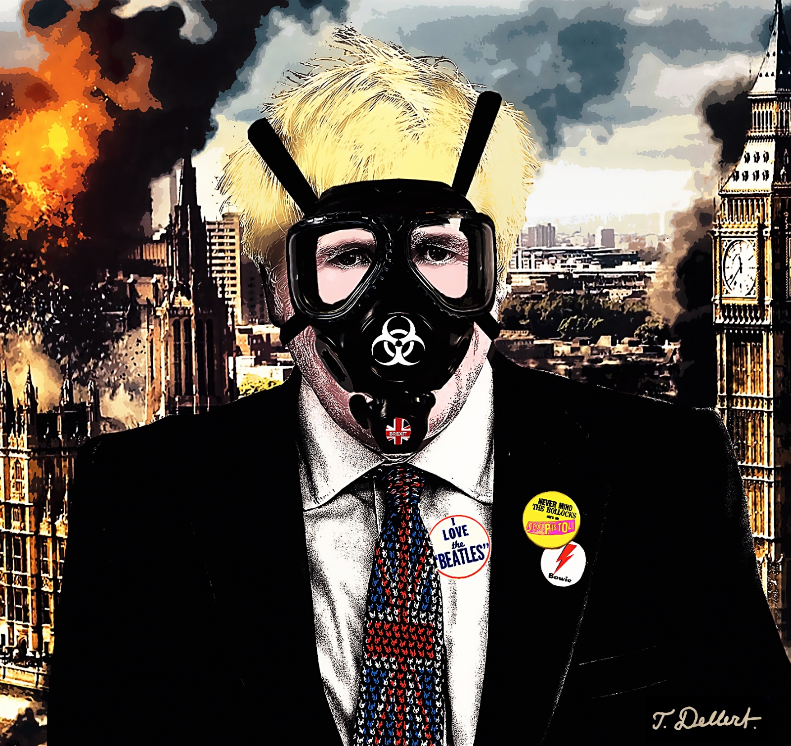  Boris Johnson in Corona mask   copy